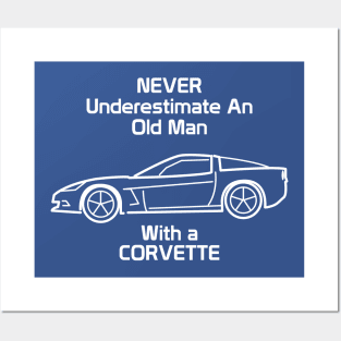 Old Man Corvette Posters and Art